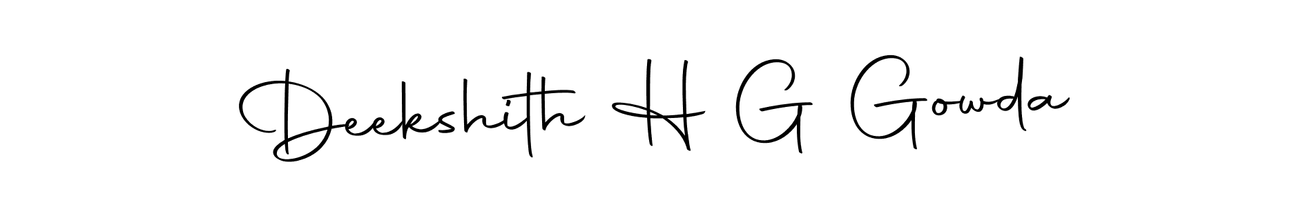 Make a beautiful signature design for name Deekshith H G Gowda. Use this online signature maker to create a handwritten signature for free. Deekshith H G Gowda signature style 10 images and pictures png